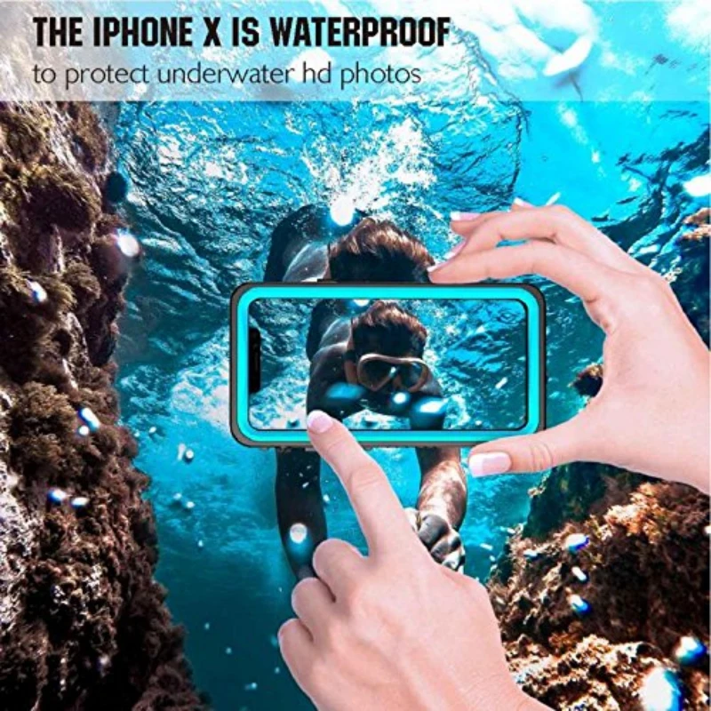 360 Защита для Apple Iphone Xs Max чехол водостойкий прозрачный Задний Передний Iphonex Coque Xr X