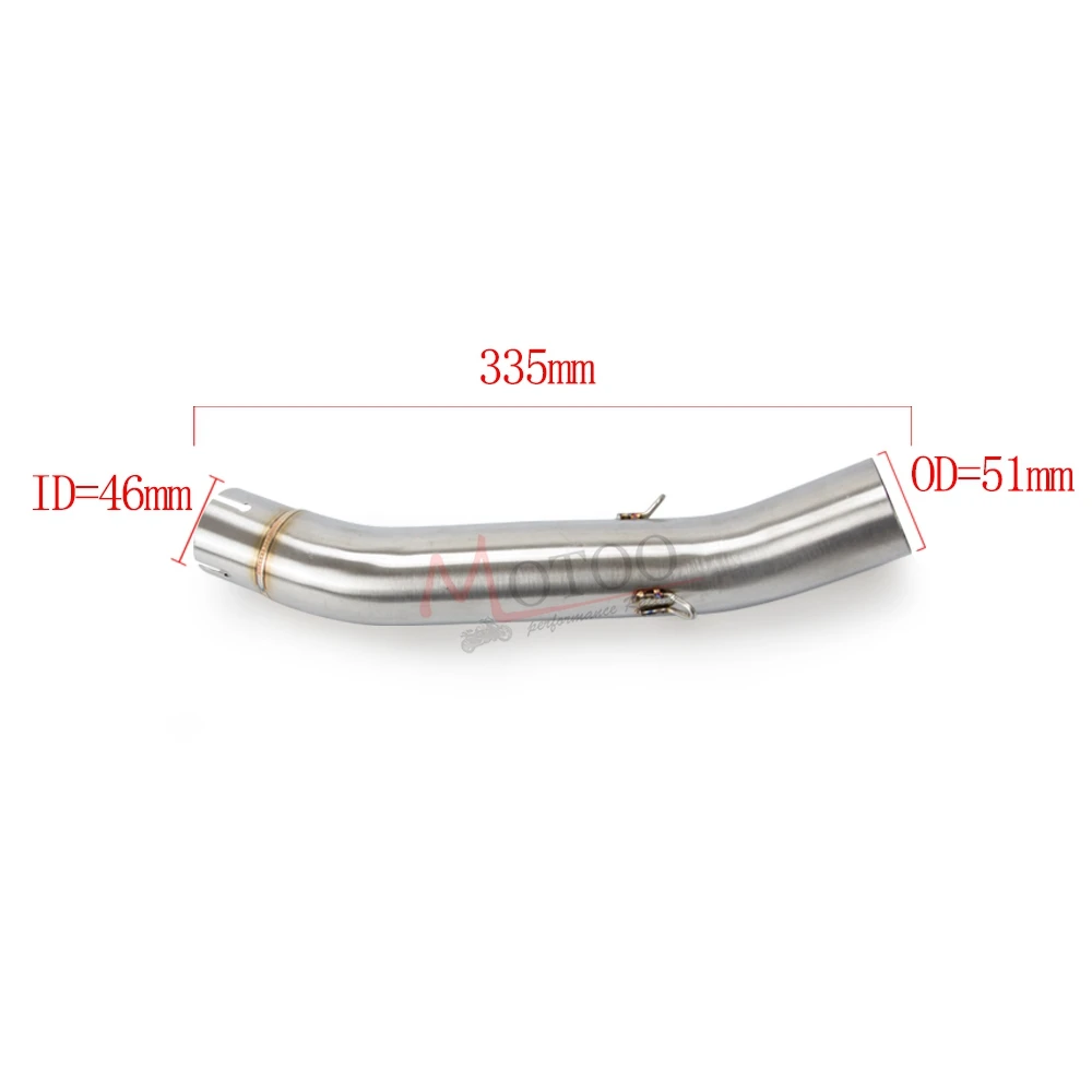 Motoo - Motorcycle Exhaust middle pipe for Benelli 300 BJ300 BJ300GS TNT300 BN302 2014-2018 without exhaust Slip-On | Автомобили и