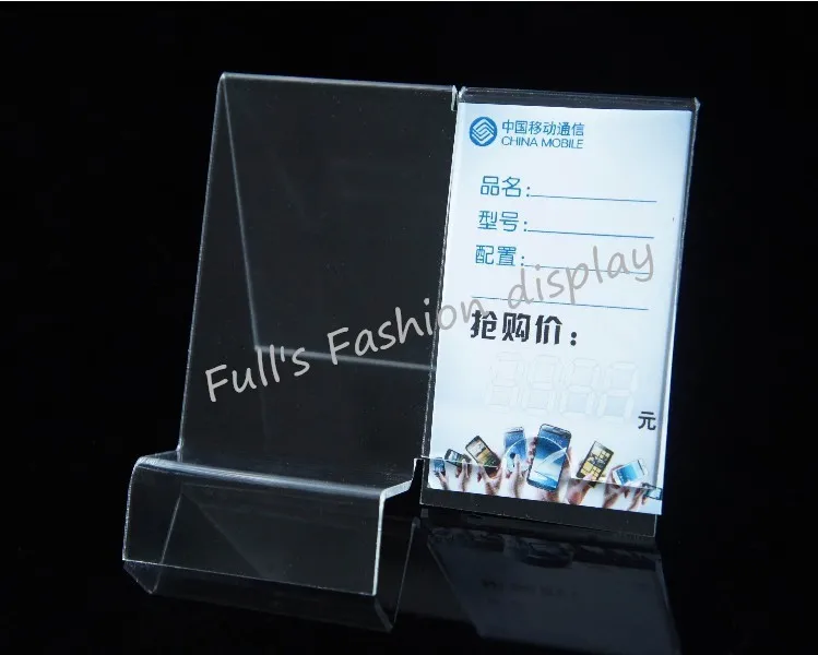 Прозрачный акриловый держатель для мобильных телефонов стойка выставки