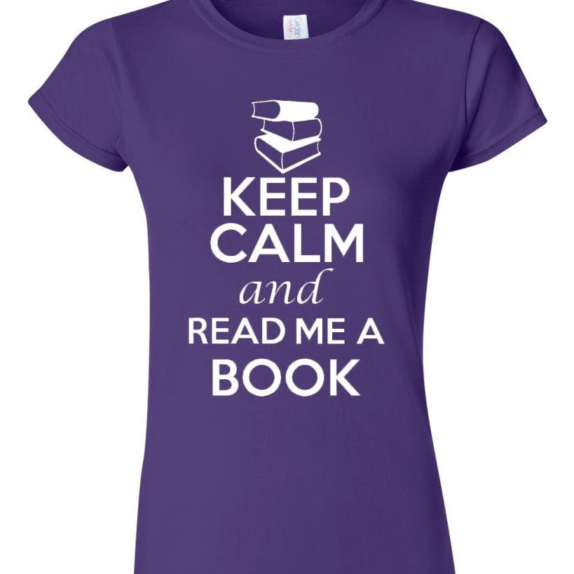 Junior сохранять спокойствие и читать мне книгу Футболка Tee|Футболки| |