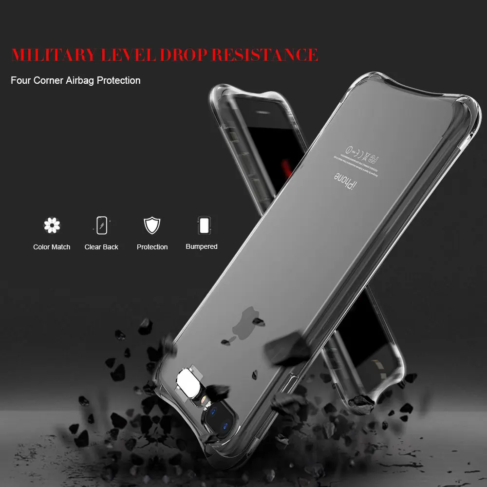 Чехол KISSCASE LED Flash для iPhone 5S 5 SE X прозрачный мягкий чехол из ТПУ с функцией вызова