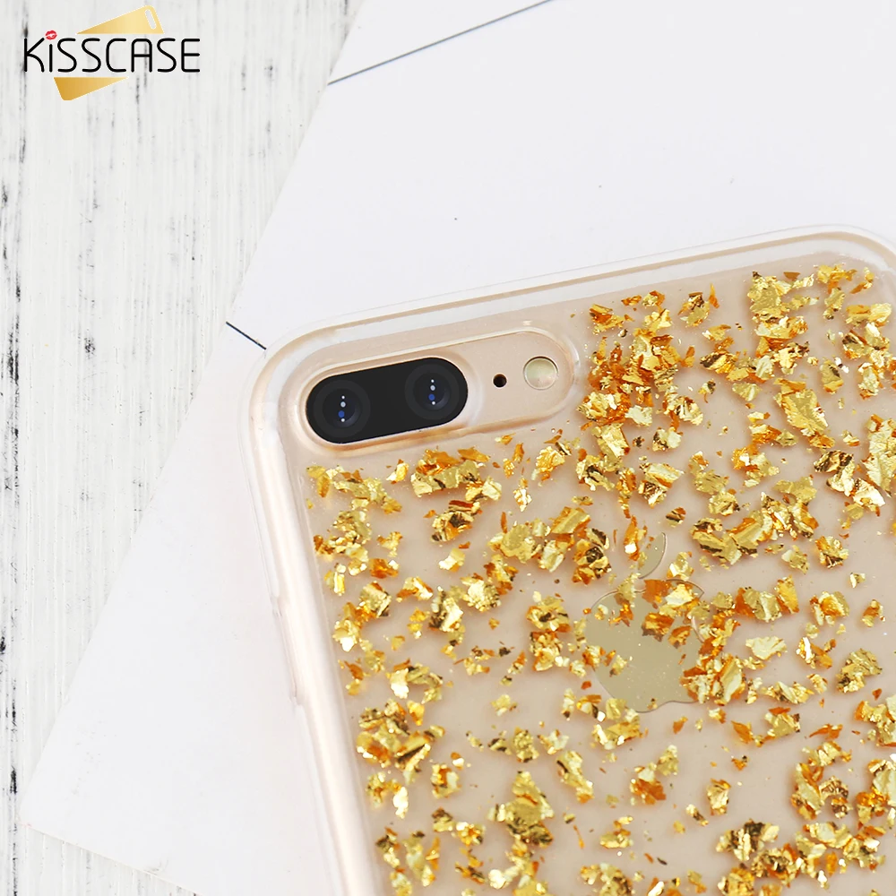 KISSCASE чехол с блестками для iPhone 6 6s Plus 7 5 5S SE Тонкий в Корейском стиле S Fundas |