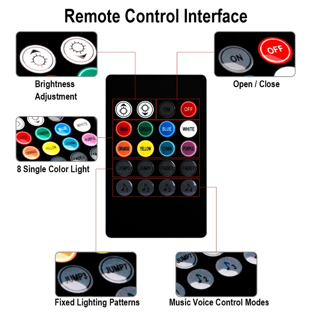 4 шт. 9 светодисветодиодный s универсасветодиодный RGB Светодиодная гибкая полоса