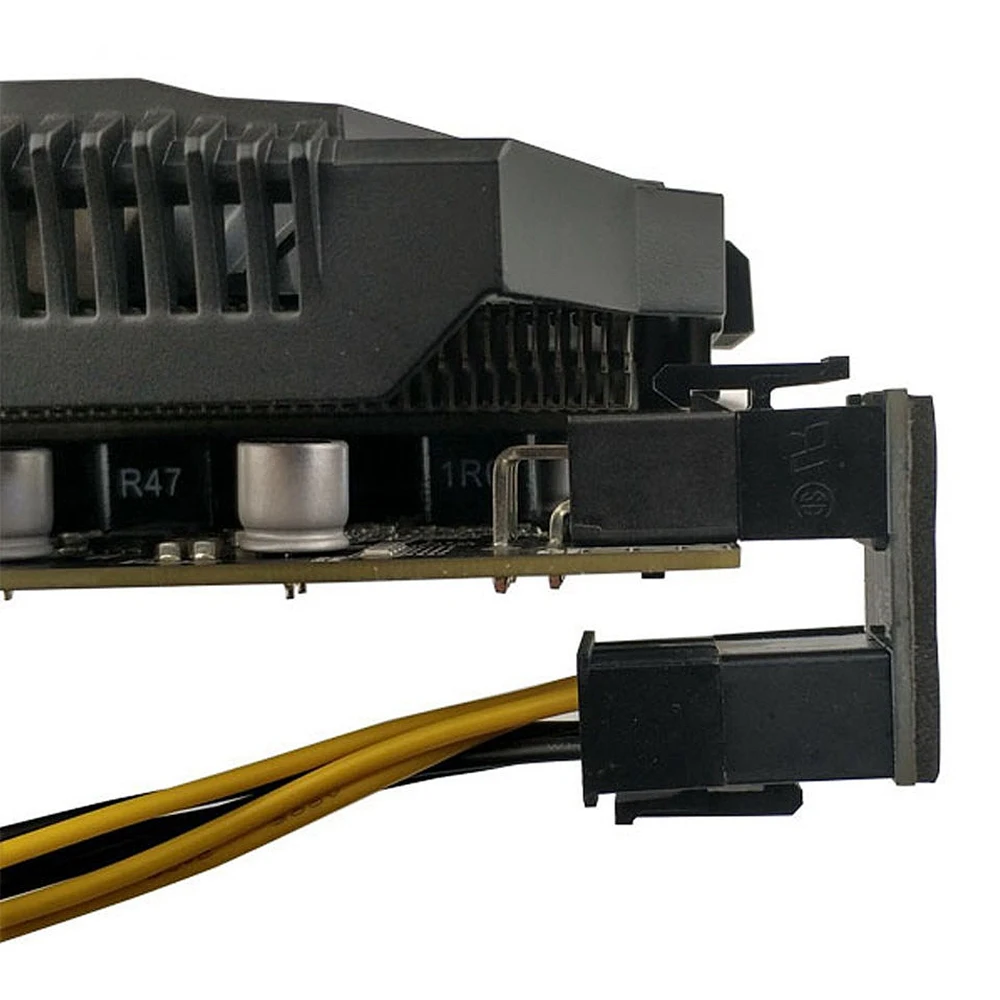 Atx 6pin Female To Male 180 Degree Angled Power Adapter For Desktops Image Card | Компьютеры и офис