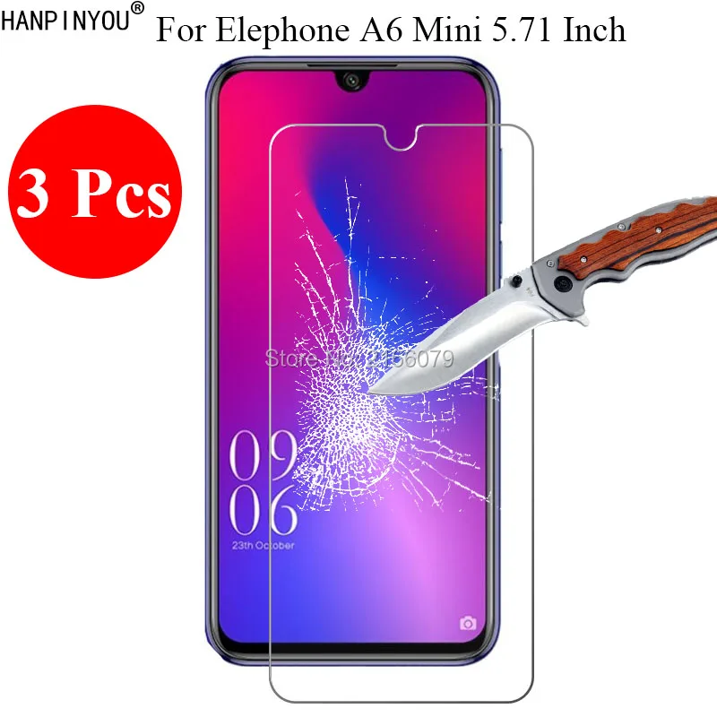 

3 шт./лот, новинка, 9 H, 2.5D, закаленное стекло, защитная пленка для Elephone A6 Mini A6Mini 5,71 "+ чистые инструменты