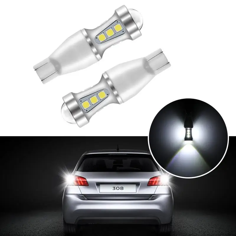 Onever 2 шт. Автомобильный светодиодный Bulbs1000Lm W16W T15 18 задний фонарь с широкими