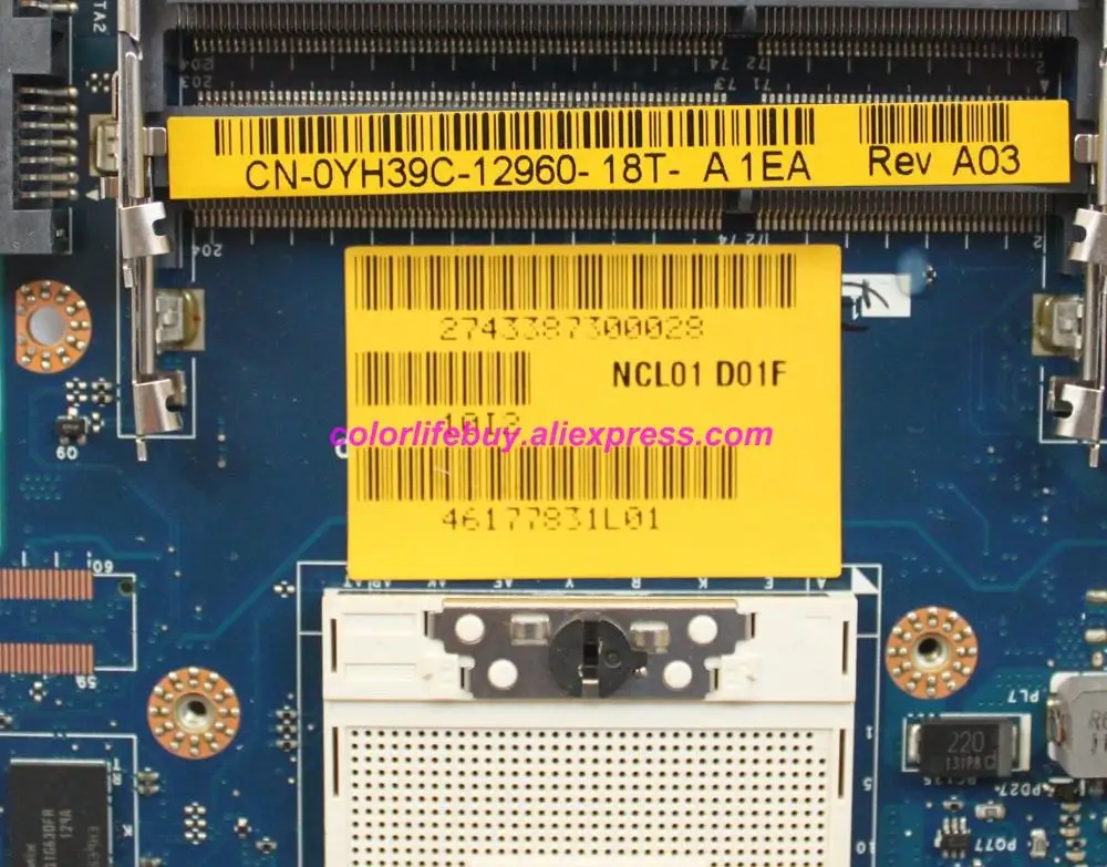 Натуральная YH39C 0YH39C CN LA 5472P w N10M NS S B1 GPU материнская плата для ноутбука Dell Latitude E6410