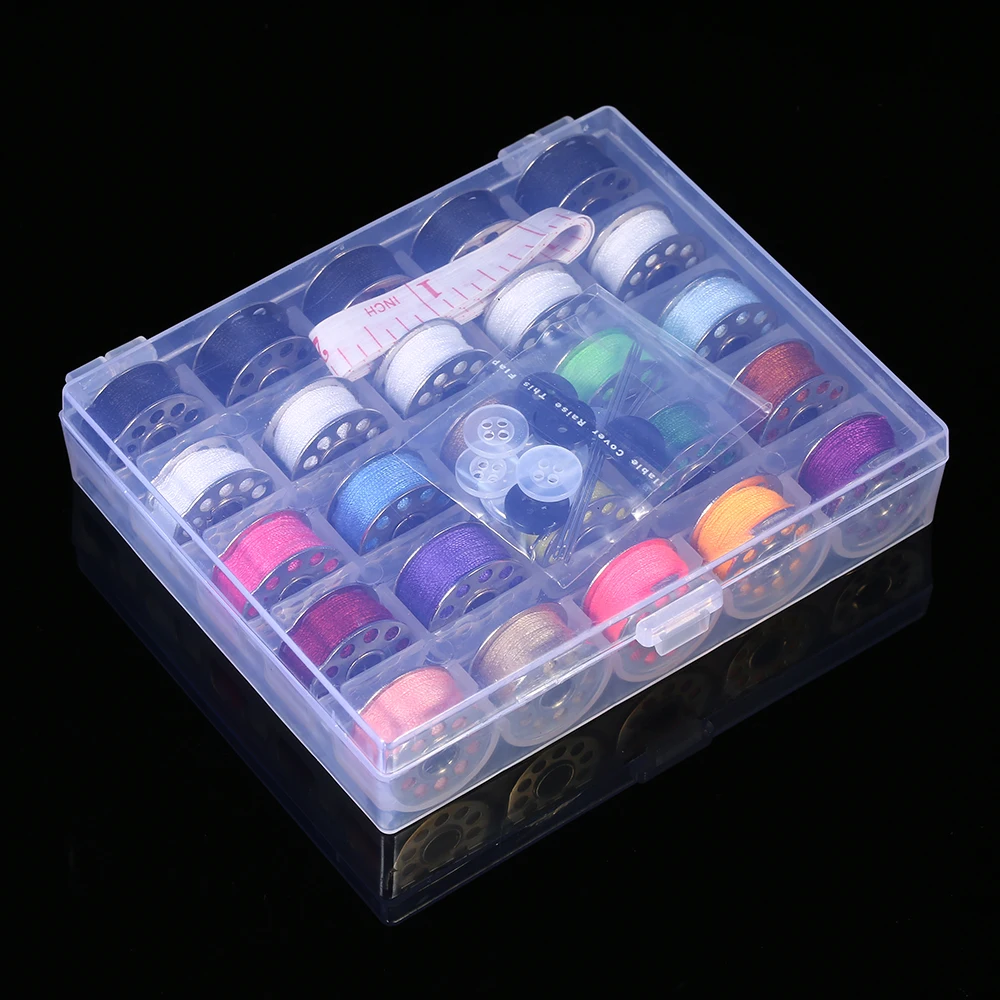 

Portable Sewing Box 20 pcs Thread Bobbins Sewing Accessories Needles Tool Quilting Thread Stitching Embroidery Craft Sewing Kits