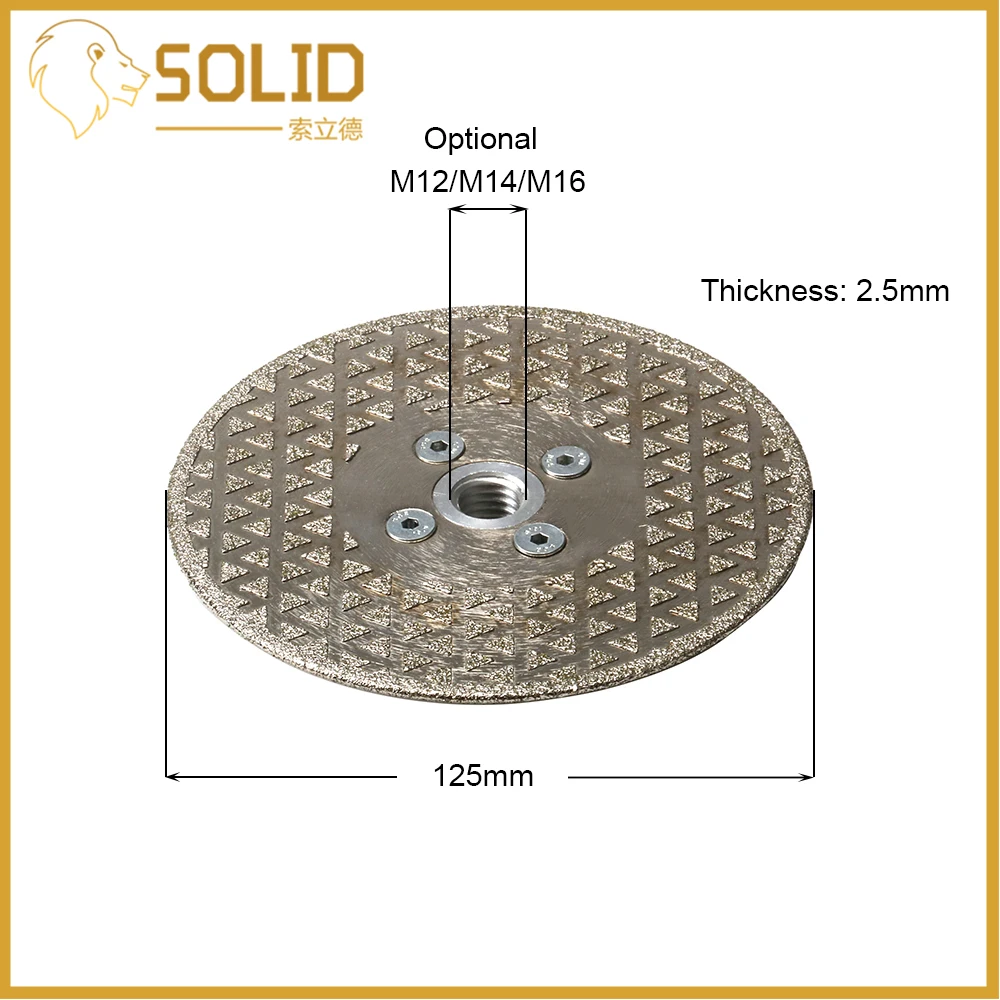 125mm Diamond Cutting Grinding Disc M14 Flange Blade Wheel for Granite Marble 40# 1Pc | Инструменты