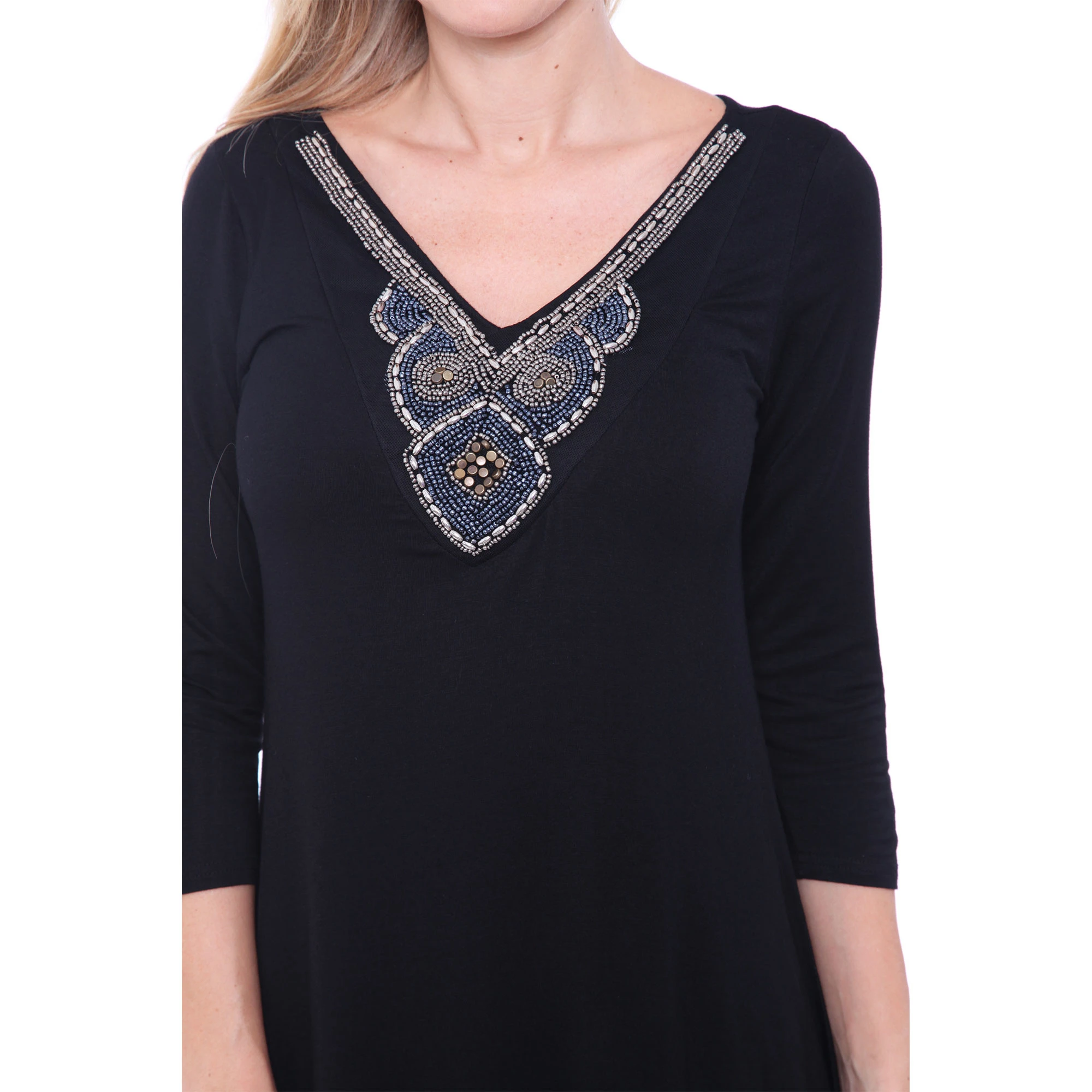 Luna Tunic Top - Black |
