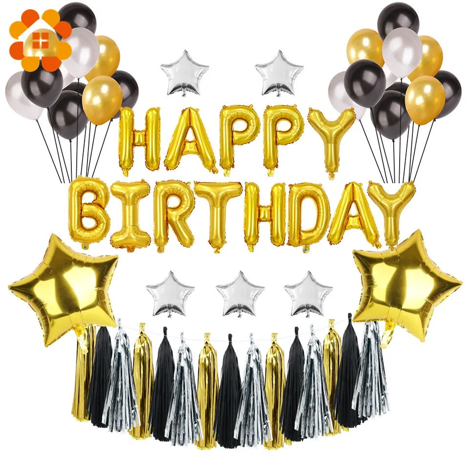 1 комплект красивые украшения для вечеринки в честь Дня Рождения воздушные шары