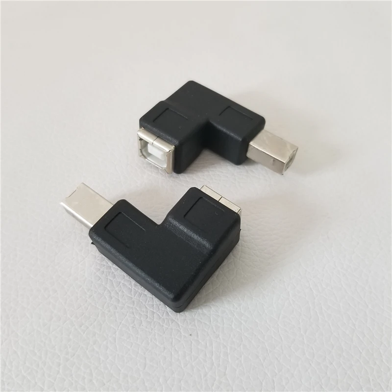 Адаптер для порта принтера USB 2 0 Type B переходник на 90 градусов под прямым углом