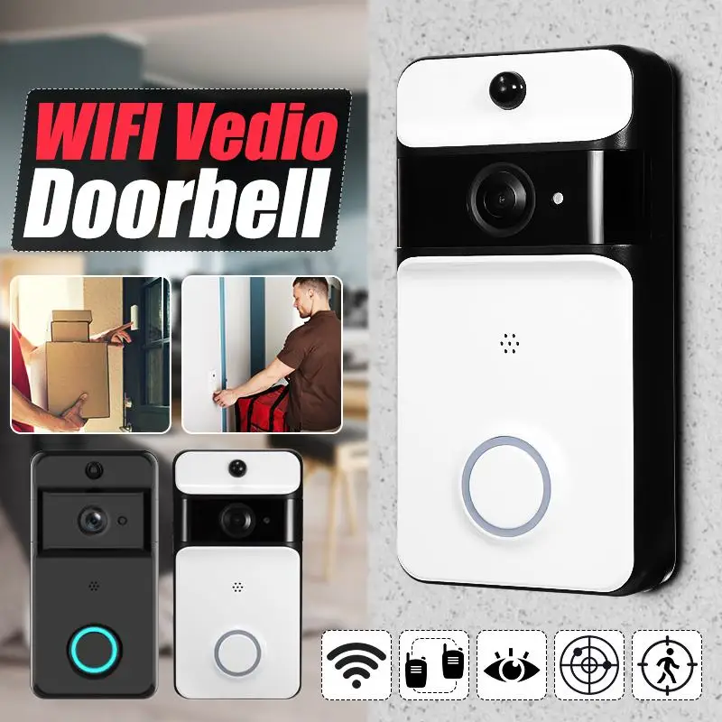 Умный дверной звонок с камерой IP видеосвязь WiFi дверной звонок для дома безопасности квартиры ИК-сигнализация Беспроводная дверная камера 720 P