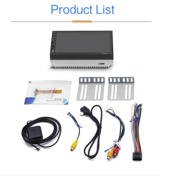 

Автомобильный радиоприемник с навигацией GPS Player Bluetooth Full HD 1080P 7-дюймовый Wifi Music RAM 1GB