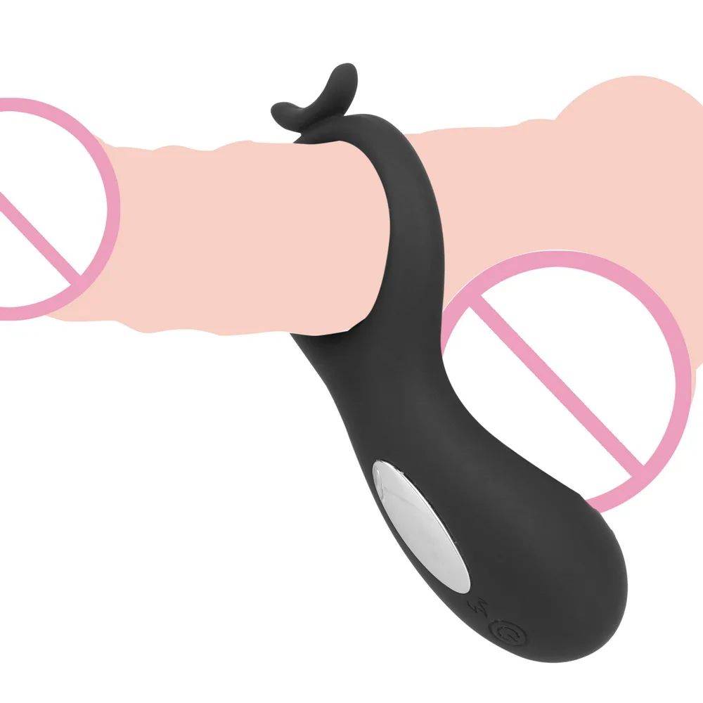 IKOKY Vibrating Cock Ring Vibrator 10 Speed Delay Ejaculation G spot Sex Toys for Men Couple Clitoris Stimulator Penis | Красота и