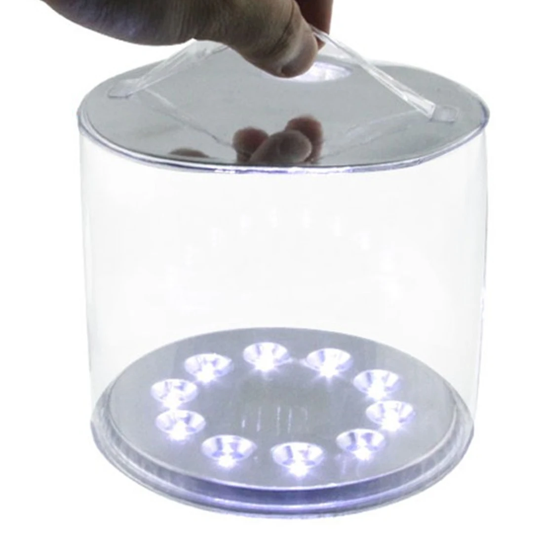 Надувная портативная лампа 13*3 см 10 LED портативный фонарь складной тент