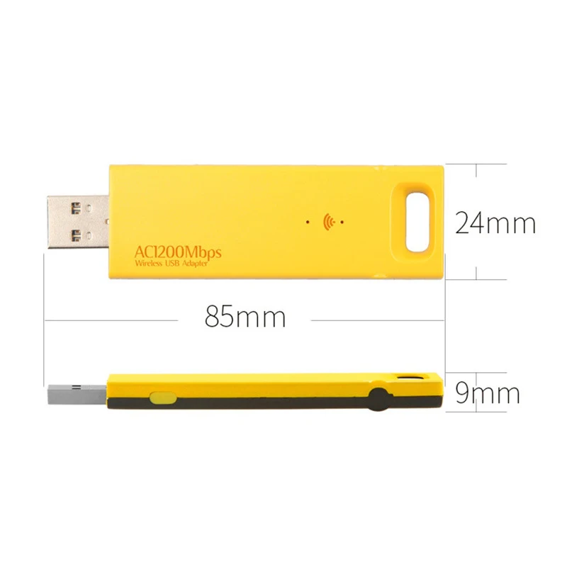 AAAJ-двухдиапазонный AC1200Mbps Wifi беспроводной LAN 802.11ac 1200 Мбит/с Wi-Fi адаптер |