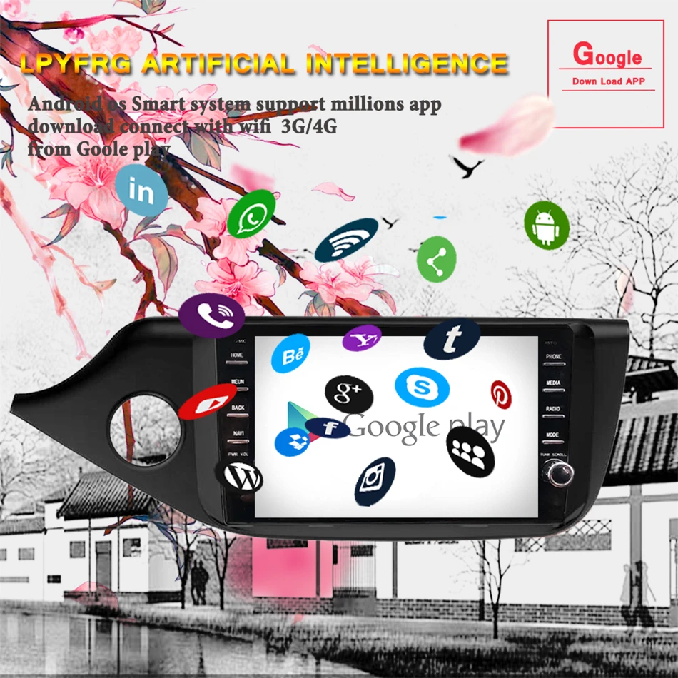 Автомобильный мультимедийный плеер Android 10 0 2din 8 &quot Wi-Fi BT GPS навигация для 2012 2013 2014