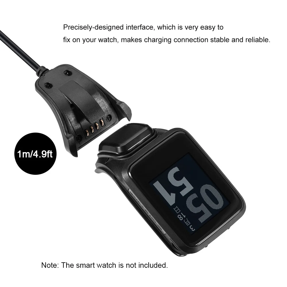 Usb кабель для зарядки и передачи данных TomTom Adventurer Golfer 2 Runner 2/3 Spark 3 сменный смарт