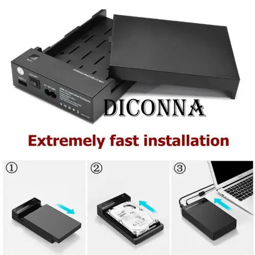 Офисные жесткий диск чехол USB 3 0 внешнего жесткого диска SATA с крышкой|Док-станции