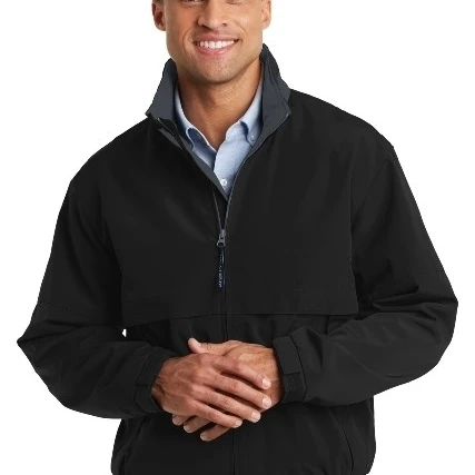 Port Authority J764 Mens Legacy Jacket Black & Steel Grey - Extra Small | Мужская одежда