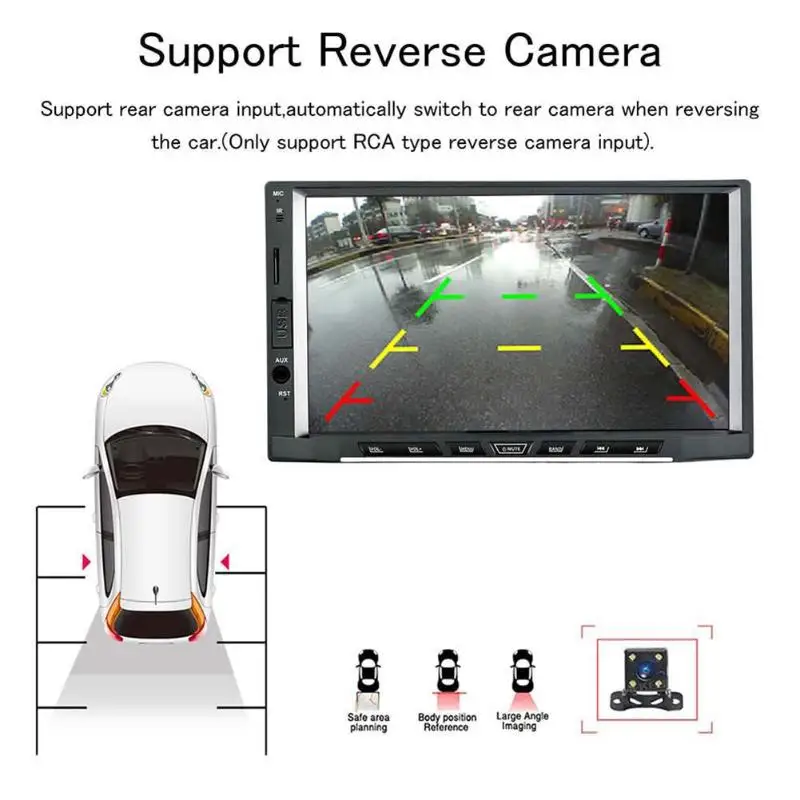 7 &quotВосьмиядерный Android 8 1 MP5 плеер HD дисплей Bluetooth Мультимедиа GPS Navi RDS WiFi USB 2din