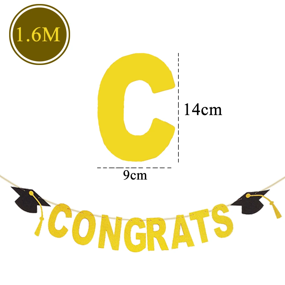 Amawill выпускная вечеринка Декор Congrats Grad баннер фольга латекс воздушные шары
