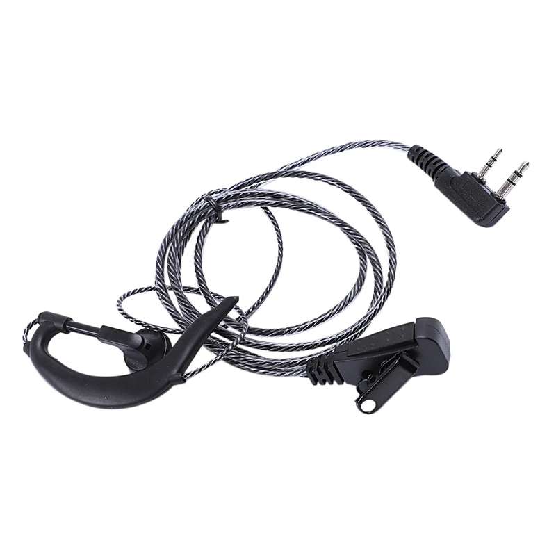 AABB-2 Pin Walkie Talkie Earpiece 2Pcs Two Way Radio Headset With Microphone For Baofeng Uv5R Bf 5118 5 | Электроника