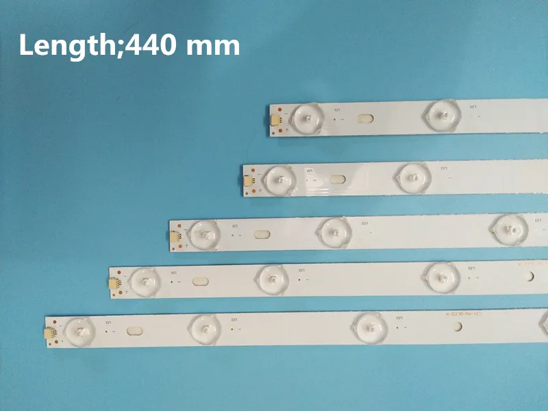 

10pcs x 46 inch Aluminum Plate LED Strips w/ Optical Lens Fliter TV Panel Backlight Lamps Length 44cm Free Shipping
