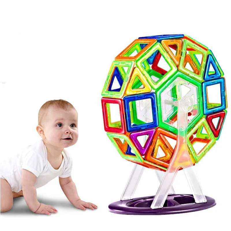 Треугольный квадратный Магнитный строительный блок 3d Строительные блоки