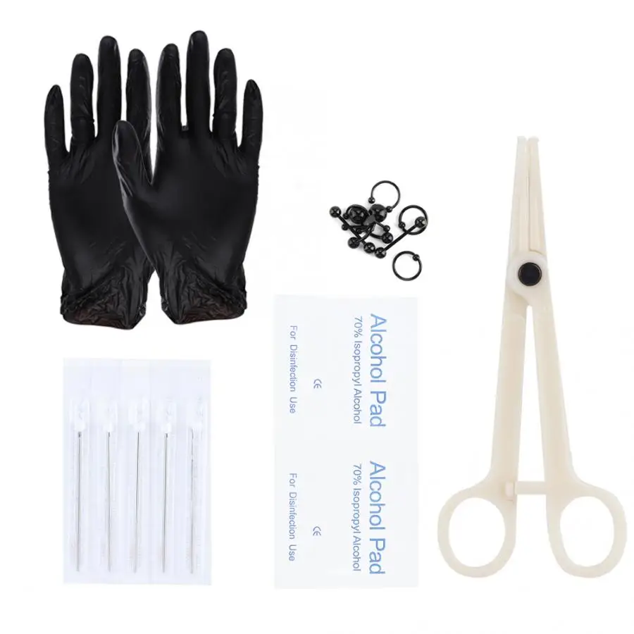 Набор ювелирных игл для пирсинга 10 шт./компл. Одноразовые Инструменты прокола