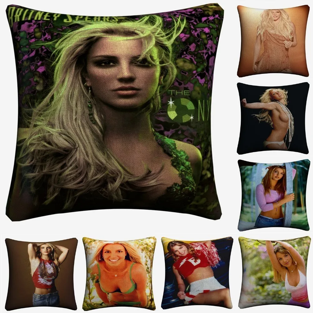 Горячая Спирс сексуальная фигура декоративное хлопковое белье Наволочка на подушку размером 45*45 см Подушка
