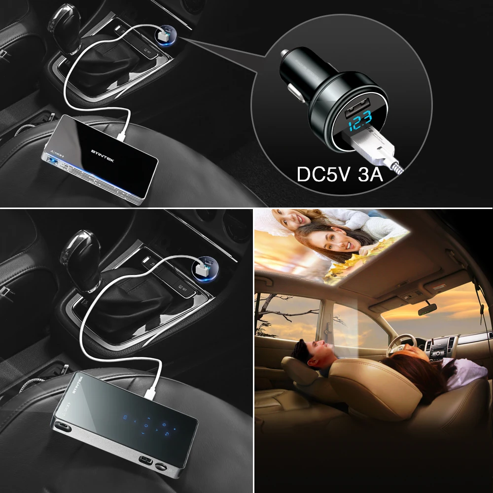 DC5V/3A адаптер питания для автотранспортного средства проектора BYINTEK UFO P8I P10