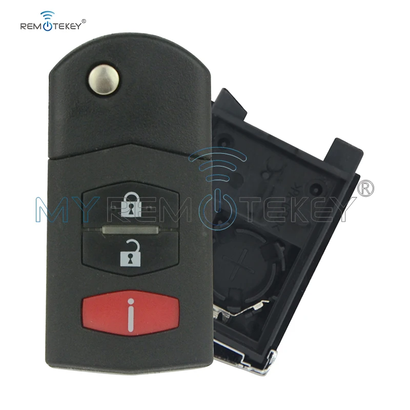 Чехол для дистанционного ключа Remtekey Mazda 3 button BGBX1T478SKE12501 2005 2006 2007 2008 2009 2010 2011 2012 |