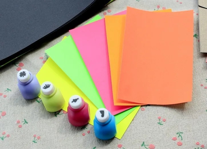 5pcs Handmade Sticker Kids Educational Material DIY Album Scrapbook Card Embossed Paper for Scrapbooking Punches | Дом и сад