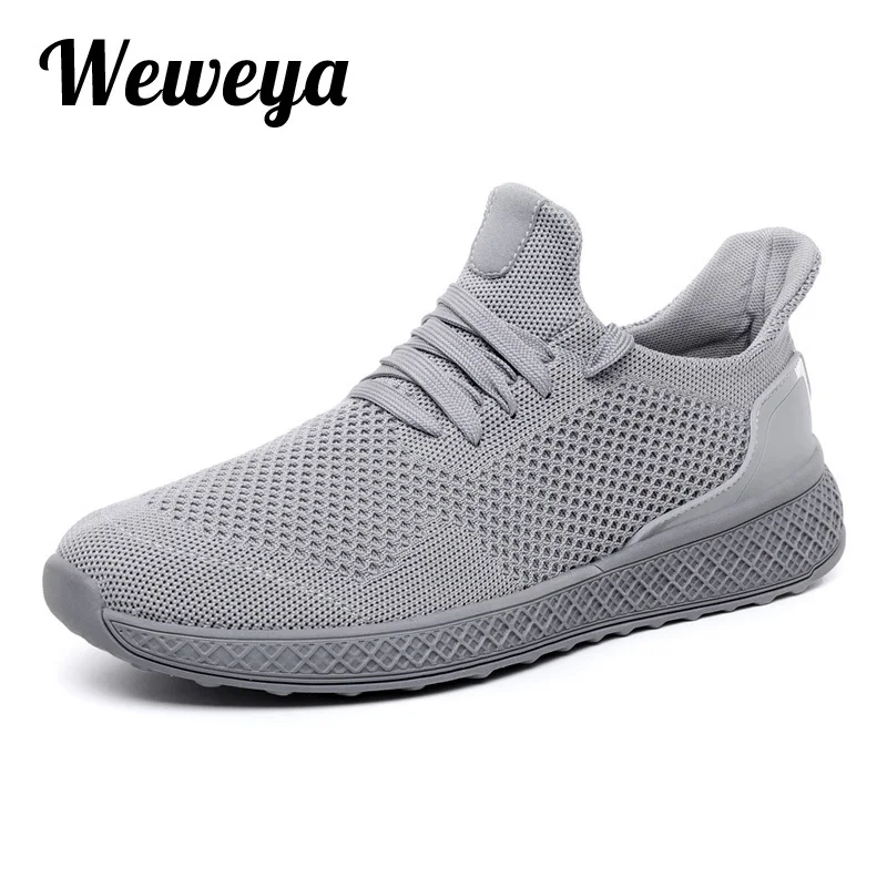 

2019 Spring Autumn Fly Weave Men Casual Shoes Sneakers Male Breathable Lace Up Chaussure Shoes Sneaker Men Tenis Footwear