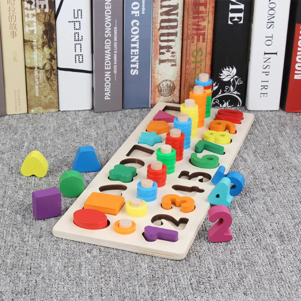 Ранняя развивающая деревянная головоломка с номером обучающая игрушка для детей