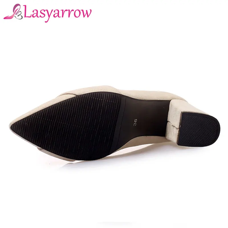 Туфли Lasyarrow женские с заостренным носком лаконичные брендовые туфли-лодочки