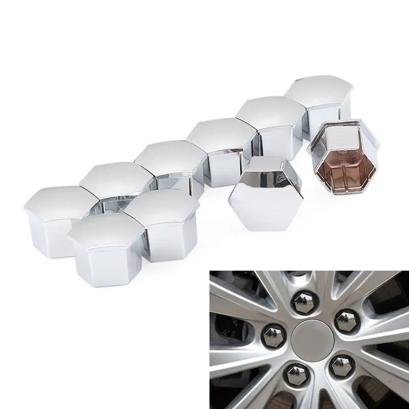 10 шт. шестигранные гайки для колес болты Peugeot 307 308 408 206 207 C4L C5 (серебристый)| |