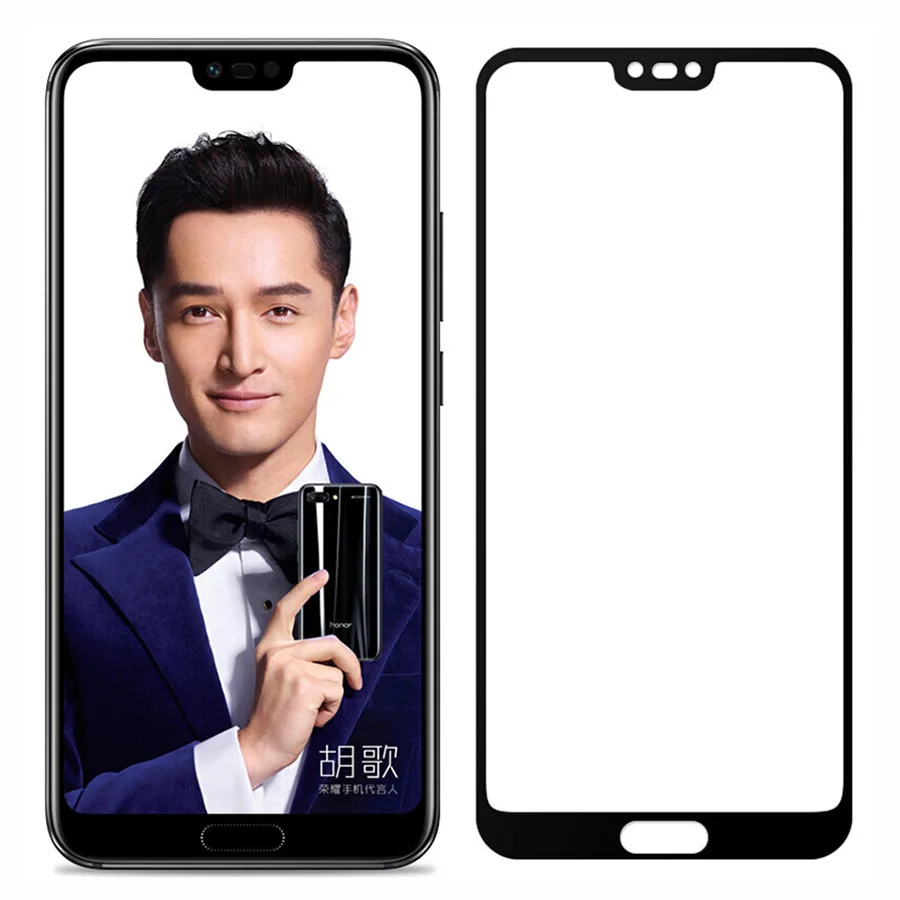 2 шт. закаленное стекло премиум-класса для Huawei Honor 10 полное покрытие Защитная