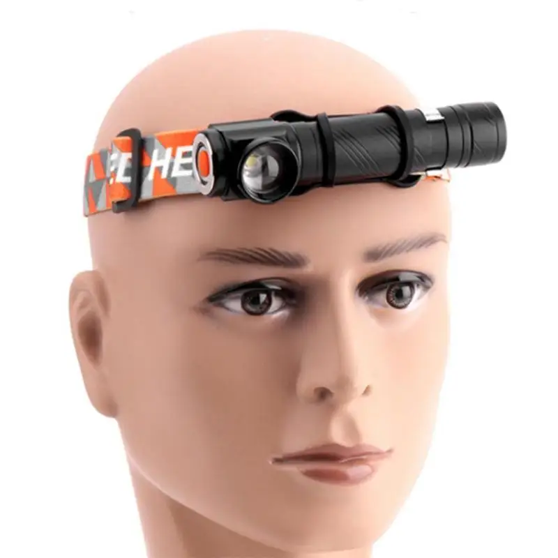 

4 Mode LED Headlight Telescopic Zoom Magnetic Headlamp Flashlight Work Light Outdoor Camping Travel Emergency Light Head Torch