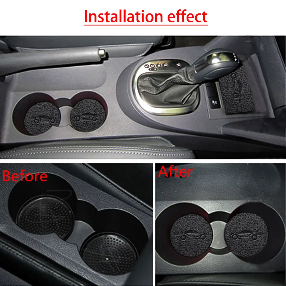 

PU Leather Car Anti Slip Mat For Volkswagen Touran 2008-2015 Non-Slip Covers Interior Door Mats Cup Pad Door Groove Mat 18pcs