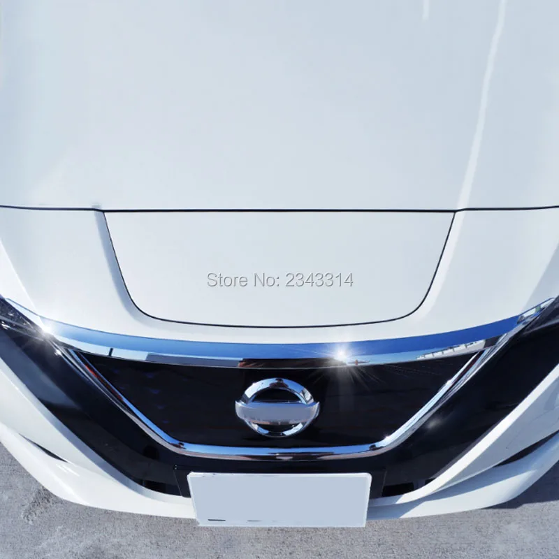 Передняя решетка радиатора двигателя для Nissan Leaf ZE1 2017 2018 2019 ABS хромированные