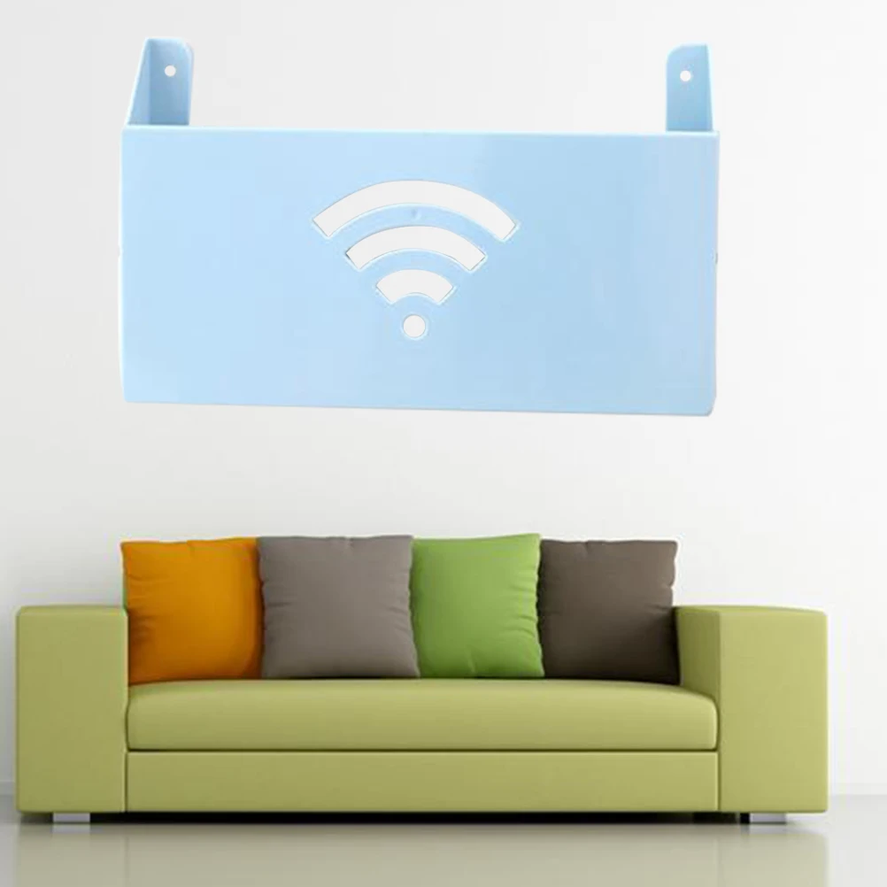 Ящик для хранения роутера полый креативный настенный подвесной Wi Fi светлый Кот
