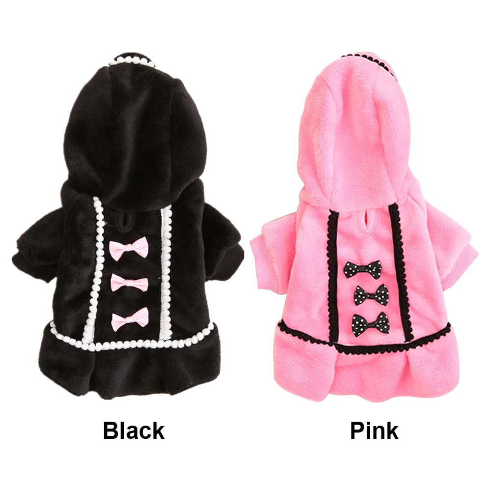 Милое милое платье принцессы одежда для домашних животных с капюшоном бантиком