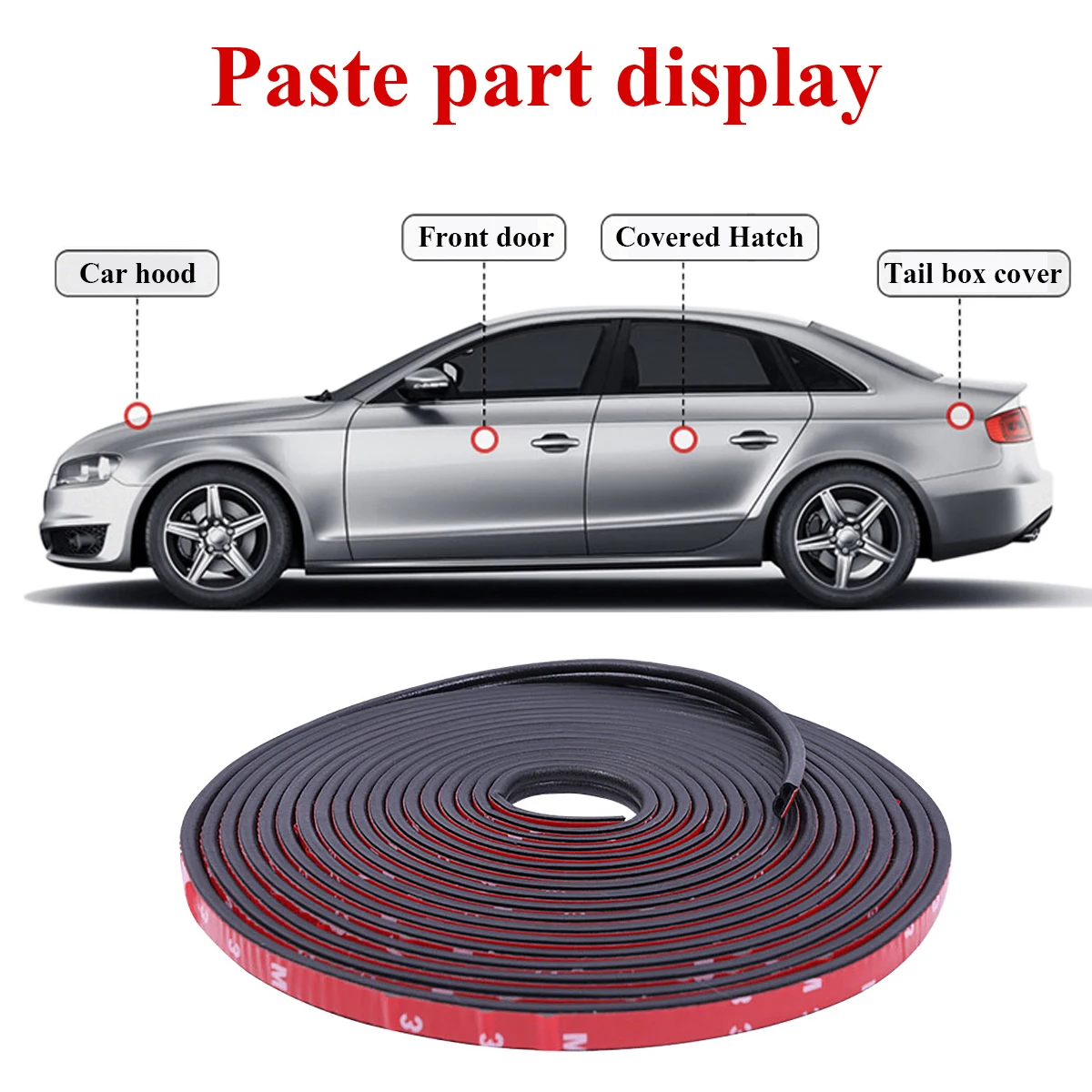 16m 25m Car Door Protector Seal Bumper Rubber Strip Automovil Guard Styling Mouldings for Infiniti q50 Universal | Автомобили и