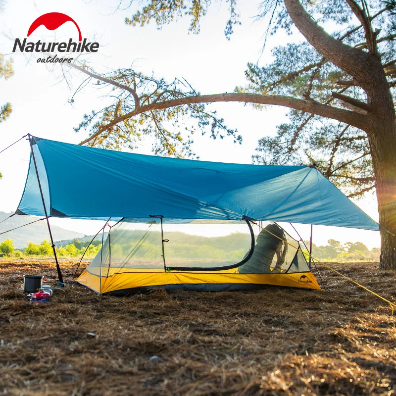 Naturehike 15D нейлон Многофункциональный портативный пляжный тент Кемпинг большая беседка Открытый Кемпинг большой навес