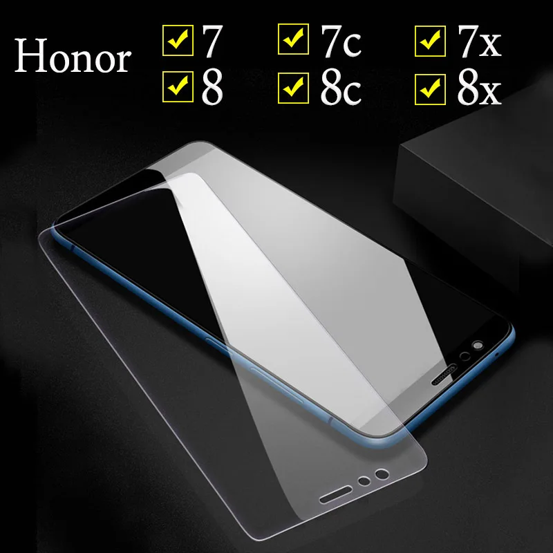 Защитное стекло для Huawei Honor 8x 7x 8c 8 7 закаленное 7X 7C Защита экрана Lite защитная