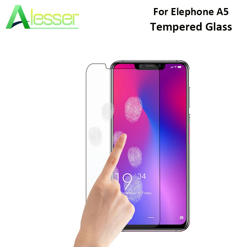 Закаленное защитное стекло Alesser для Elephone A5 защитная стеклянная пленка экрана