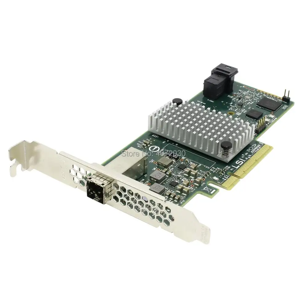 Новая оригинальная плата контроллера Broadcom Avago LSI SAS 9311-4I4E LSISAS3008 с 8 портами RAID SFF8643